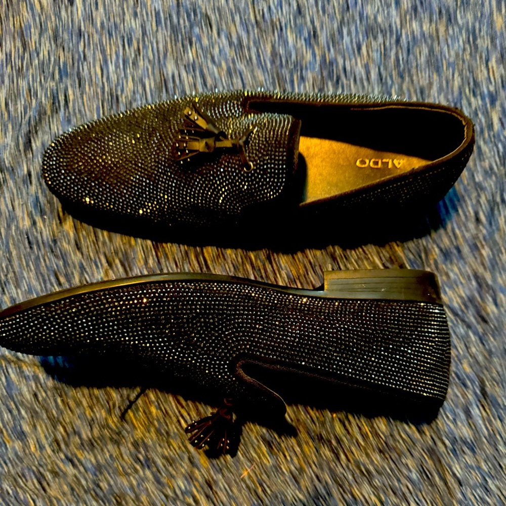 Sparking Black Aldo Shoes (Loafers)